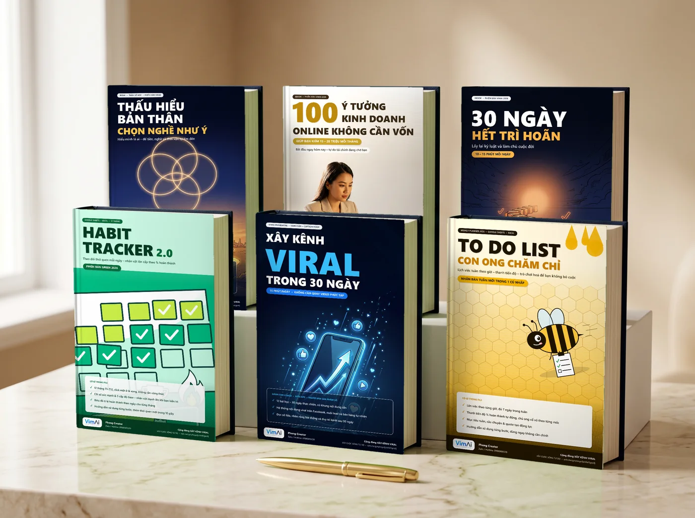Trọn bộ 3 ebook + 2 công cụ + ebook nâng cấp